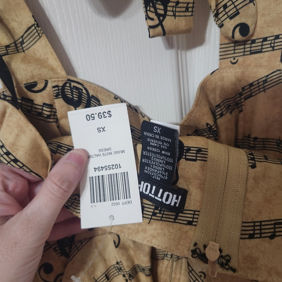Hot Topic Music Note Halter Dress - Picture 2 of 4